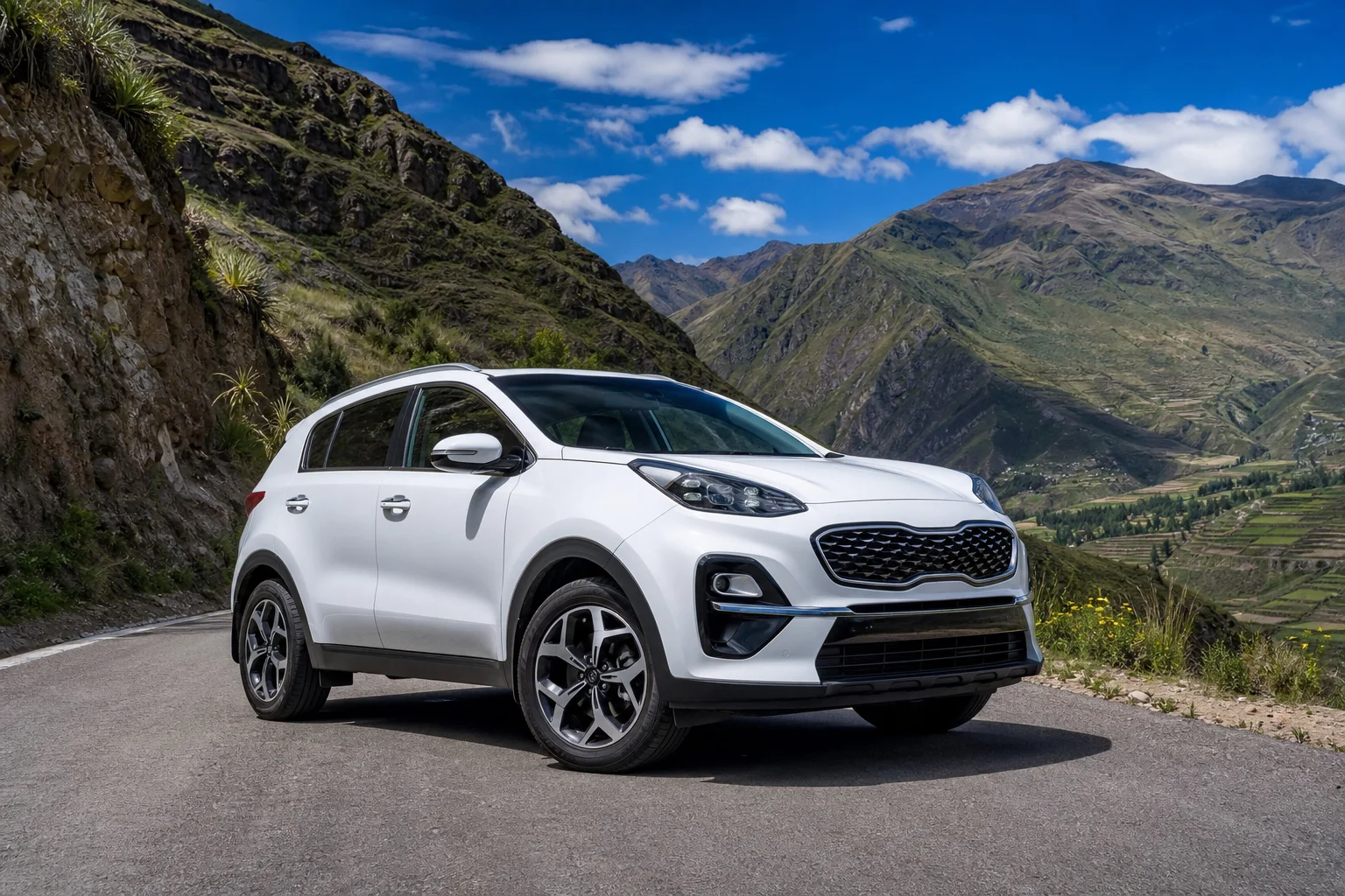 Kia Sportage en carretera peruana