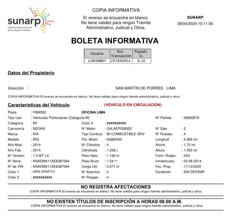 Se vende kia rio 2014